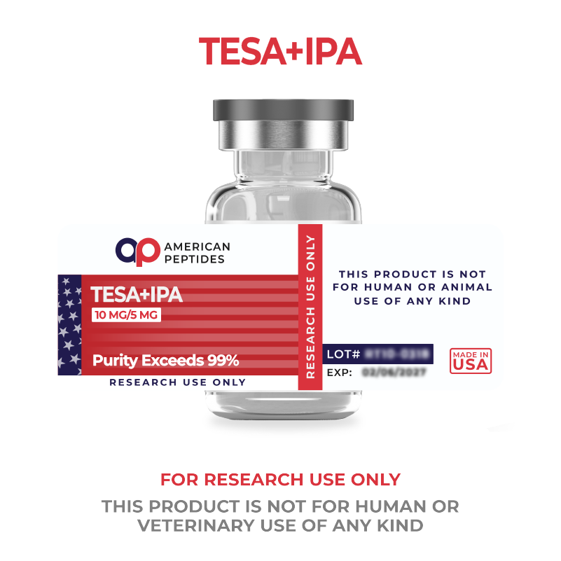 American Peptides Tesamorelin + Ipamorelin Blend product vial